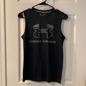 Under Armour HeatGear Youth Boys sleeveless tank Size Youth Large, Black